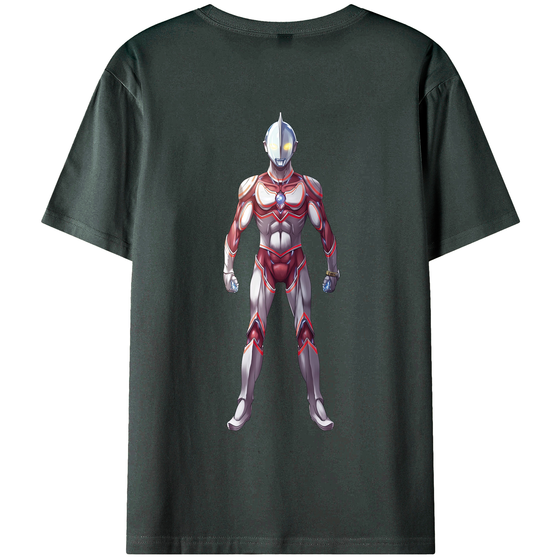 （画像用） ウルトラマン Ultraman 綿100％ メンズ半袖Tシャツ（バックプリント） 通気性